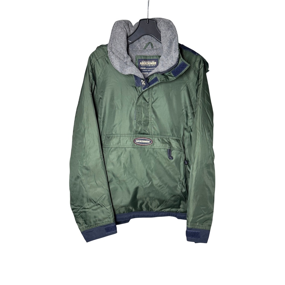 Y2K Abercrombie Performance Anorak Jacket Fleece Lined Pullover See Measurements